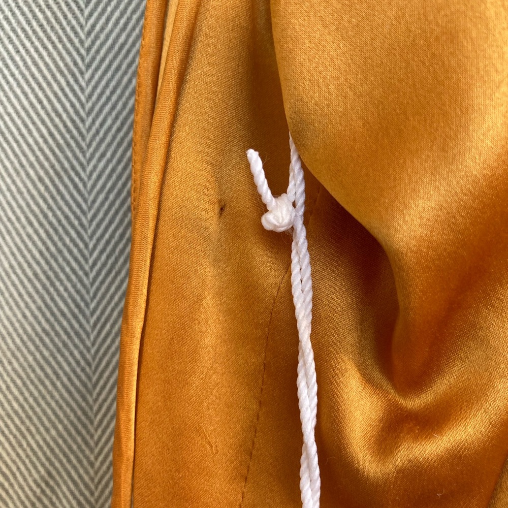 Reformation Marguerite Cantaloupe Satin Midi Dress - Picture 8 of 9